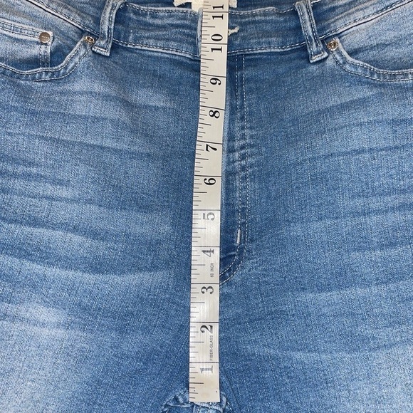 H&M Light Blue High Rise Cotton Viscose Jeans-Pants Sz. 6 - Picture 4 of 10